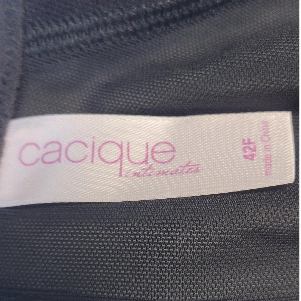 Cacique Intimates 42 F Full‎ Coverage Underwire Bra Black Lane Bryant  HG4518